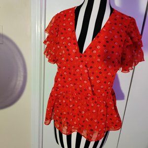 Madewell Ruffle Blouse 10